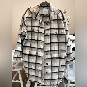 American Eagle Plaid Coat